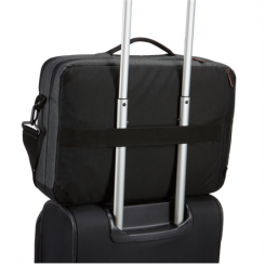 Гибридный портфель Case Logic Era Подходит для размеров Messenger до 15,6 дюйма — портфель/рюкзак Обсидиановый плечевой ремень