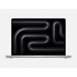 Sülearvuti APPLE MacBook Pro protsessor Apple M3 14.2 3024x1964 RAM 8GB SSD 512GB 10-tuumaline GPU ENG/RUS kaardilugeja SDXC macOS Sonoma Silver 1,55 kg MR7J3RU/A