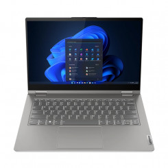Lenovo ThinkBook 14s Yoga (Gen 3) Серый 14-дюймовый сенсорный экран IPS с разрешением Full HD с антибликовым покрытием Intel Core i7 i7-1355U 16 ГБ DDR4-3200 SSD 512 ГБ Графика Intel Iris Xe Windows 11 Pro 802.11ax Bluetooth версия 5.1 Язык клавиатуры Анг