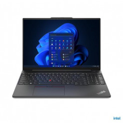 Lenovo ThinkPad E16 sülearvuti 40,6 cm (16 tolli) WUXGA Intel® Core™ i5 i5-1335U 16 GB DDR4-SDRAM 512 GB SSD Wi-Fi 6 (802.11ax) Windows 11 Pro must