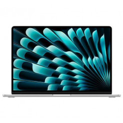 Sülearvuti APPLE MacBook Air protsessor Apple M3 15.3 2880x1864 RAM 8GB DDR4 SSD 256GB 10-tuumaline GPU Integreeritud ENG macOS Sonoma Silver 1,51 kg MRYP3ZE / A