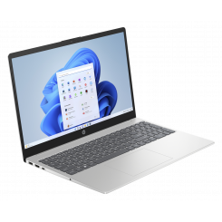 Ноутбук HP 15-fc0010nw 39,6 см (15,6) Full HD AMD Ryzen™ 5 7520U 16 ГБ LPDDR5-SDRAM 512 ГБ твердотельный накопитель Wi-Fi 6 (802.11ax) Windows 11 Home Silver