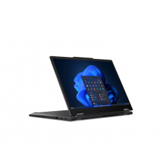 Lenovo ThinkPad X13 «2-в-1» пятого поколения, черный, 13,3-дюймовый сенсорный экран IPS, WUXGA, 1920 x 1200 пикселей, антибликовое покрытие, Intel Core i7 ULT7-155U, 16 ГБ, паяный твердотельный накопитель LPDDR5x, 512 ГБ, графика Intel, Windows 11 Pro, 80