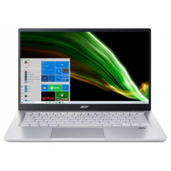 Ноутбук Acer Swift 3 SF314-43-R0JE AMD Ryzen™ 5 5500U 35,6 см (14 дюймов) Full HD 8 ГБ LPDDR4x-SDRAM 512 ГБ твердотельный накопитель Wi-Fi 6 (802.11ax) Linux Silver