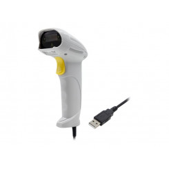 QOLTEC 50877 Лазерный сканер 1D USB Белый