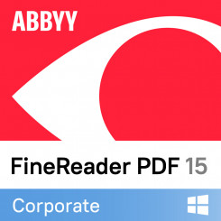 ABBYY FineReader PDF 15 Corporate, Single User License (ESD), Subscription 1 year ABBYY FineReader PDF 15 Corporate Single User License (ESD) 1 year(s) 1 user(s)