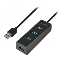 AXAGON HUE-S2BL 4 зарядных концентратора USB3.0, кабель 1,2 м, зарядка через MicroUSB