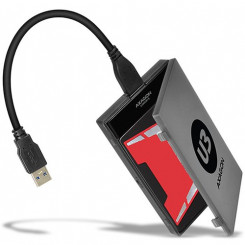AXAGON ADSA-1S6 USB3.0 – SATA 6G UASP kõvaketta väline adapter, kaasas. Juhtum