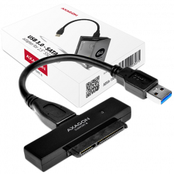 AXAGON ADSA-1S USB2.0 — внешний адаптер для жесткого диска SATA, вкл. 2.5 Случай