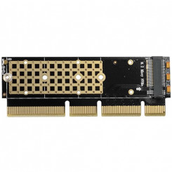 AXAGON PCEM2-1U PCI-E 3.0 16x — SSD M.2 NVMe, твердотельный накопитель до 80 мм, низкопрофильный 1U
