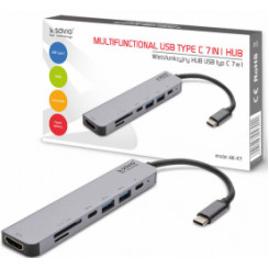 Savio Multifunktsionaalne USB Type C 7IN1 HUB