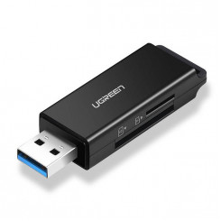 Устройство чтения карт памяти UGREEN CM104 SD/microSD USB 3.0 (черное)