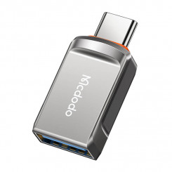 Переходник USB 3.0 на USB-C, Mcdodo OT-8730 (серый)