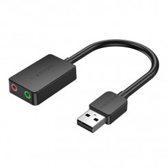 Väline USB 2.0 Vention CDYB0 2-pordiline helikaart 0,15m