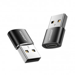 USB mees-emane C-tüüpi adapter, kaheosaline Joyroom S-H152 (must)