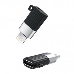 Переходник USB-C на Lightning XO NB149-D (черный)