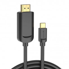 USB-C to HDMI, Vention CGUBG, 1,5м (черный)