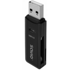 Kaardilugeja Savio USB 2.0 SD Must