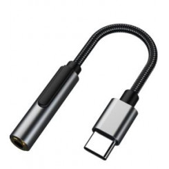 Адаптер MicroConnect USB-C для аудио, серебристый, 13 см
