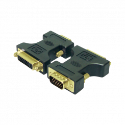 LogiLink® DVI Adapter DVI-I female - VGA DSUB male  Logilink Vga to dvi adapter Black