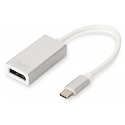 Адаптер Digitus USB Type-C — DisplayPort DA-70844, 0,20 м, белый