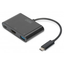 Digitus USB Type-C HDMI Multiport Adapter DA-70855 0,15 m Must
