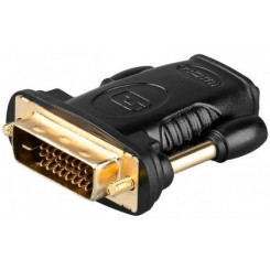 Goobay 68931 HDMI™ / DVI-D adapter, gold-plated Goobay