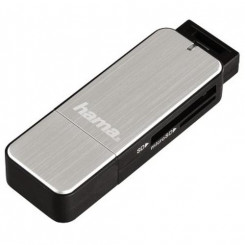 Картридер Hama 123900 USB 3.2 Gen 1 (3.1 Gen 1) Черный, Серебристый