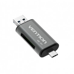 Vention USB2.0 Multi-function Card Reader Gray