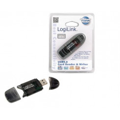 LogiLink Cardreader USB 2.0 Stick external for SD / MMC card reader Black