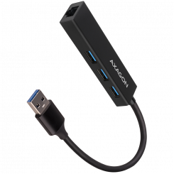 AXAGON HMA-GL3A 3x USB-A + GLAN, концентратор USB3.2 Gen 1, металл, кабель USB-A длиной 20 см