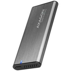 AXAGON EEM2-SG2 USB-C 3.2 Gen 2 — твердотельный накопитель M.2 NVMe/SATA, корпус ALU 30–80 мм