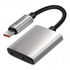 Аудиоадаптер 2-в-1 Mcdodo CA-5570 2-в-1 USB-C на 2 порта USB-C