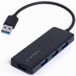 Концентраторы Gembird USB 3.1 4-портовый концентратор USB 3.1 (Gen 1) Черный