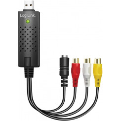 Logilink USB 2.0 A / V haarats, USB-A / M kuni 3x RCA + Mini-DIN 5 / F, Windows 11 VG0030A