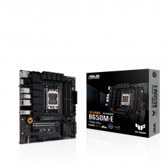 Mainboard ASUS AMD B650 SAM5 Micro-ATX Memory DDR5 Memory slots 4 2xPCI-Express 4.0 1x 1xPCI-Express 4.0 16x 2xM.2 1xHDMI 2xDisplayPort 4xUSB 2.0 2xUSB 3.2 2xUSB-C 1xRJ45 3xAudio port TUFGAMINGB650M-E