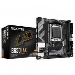 Mainboard GIGABYTE AMD B650 SAM5 Mini-ITX Memory DDR5 Memory slots 2 1xPCI-Express 16x 1xM.2 1xHDMI 1xDisplayPort 3xUSB 2.0 2xUSB 3.2 1xUSB-C 1xRJ45 3xAudio port B650IAX