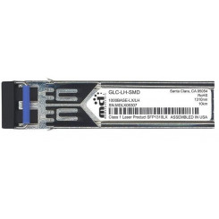 Cisco 1000BASE-LX/LH SFP transceiver module for MMF and SMF, 1300-nm wavelength, extended operating temperature range and DOM support, dual LC/PC connector