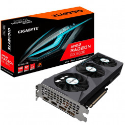 Видеокарта GIGABYTE AMD Radeon RX 6600 8 ГБ 128 бит PCIE 4.0 8x GDDR6 Память 14000 МГц 2xHDMI 2xDisplayPort GV-R66EAGLE-8GD