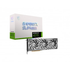 Graafikakaart MSI NVIDIA GeForce RTX 4070 12 GB GDDR6X 192 bit PCIE 4.0 16x 1xHDMI 3xDisplayPort 4070GAMXSLIMWHITE12G