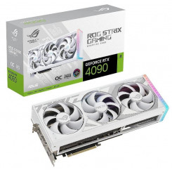 Graafikakaart ASUS NVIDIA GeForce RTX 4090 24 GB GDDR6X 384 bit PCIE 4.0 16x 2xHDMI 3xDisplayPort ROG-STRIX-RTX4090-O24G-WH