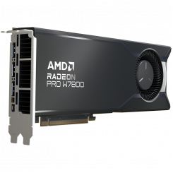 Графический процессор AMD Radeon PRO W7800 32 ГБ GDDR6 256 бит, 45,25 Тфлопс, 576 ГБ/с, PCIe 4.0, 3x DP, 1x mDP, 4x 4K, 260 Вт, активный