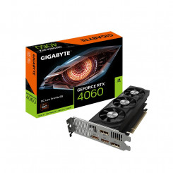 Graphics Card GIGABYTE NVIDIA GeForce RTX 4060 8 GB GDDR6 128 bit PCIE 4.0 16x GPU 2475 MHz 2xHDMI 2xDisplayPort GV-N4060OC-8GL