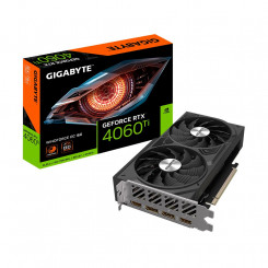 Видеокарта GIGABYTE NVIDIA GeForce RTX 4060 Ti 16 ГБ GDDR6 128 бит PCIE 4.0 16x GPU 2565 МГц 2xHDMI 2xDisplayPort GV-N406TWF2OC-16GD