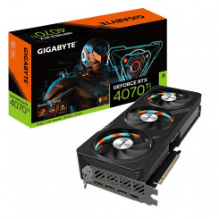 Graphics Card GIGABYTE NVIDIA GeForce RTX 4070 Ti 12 GB GDDR6X 192 bit PCIE 4.0 16x GPU 2640 MHz 1xHDMI 3xDisplayPort GV-N407TGAMINGOCV2-12GD