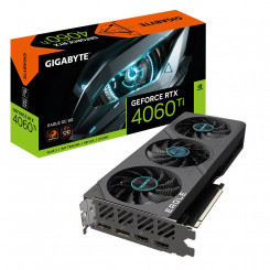 Graafikakaart GIGABYTE NVIDIA GeForce RTX 4060 Ti 8 GB GDDR6 128 bit PCIE 4.0 16x 2xHDMI 2xDisplayPort GV-N406TEAGLEOC-8GD