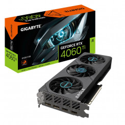 Видеокарта GIGABYTE NVIDIA GeForce RTX 4060 Ti 8 ГБ GDDR6 128 бит PCIE 4.0 16x 2xHDMI 2xDisplayPort GV-N406TEAGLE-8GD
