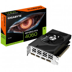Graafikakaart GIGABYTE NVIDIA GeForce RTX 4060 8 GB GDDR6 128-bitine PCIE 4.0 16x kahe pesaga ventilaatoriga 2xHDMI 2xDisplayPort GV-N4060D6-8GD