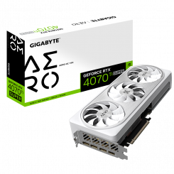 Gigabait GV-N407TSAERO OC-16GD 1.0 NVIDIA 16 GB GeForce RTX 4070 Ti SUPER GDDR6X PCI-E 4.0 HDMI pordid kogus 1 Mälu taktsagedus 2655 MHz