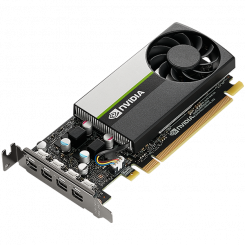 PNY NVIDIA GPU VCNT1000-SB 4GB GDDR6 128bit, 2,5 TFLOPS, PCIE 4.x16, 4x mDP, LP üksik pesa, 1 ventilaator